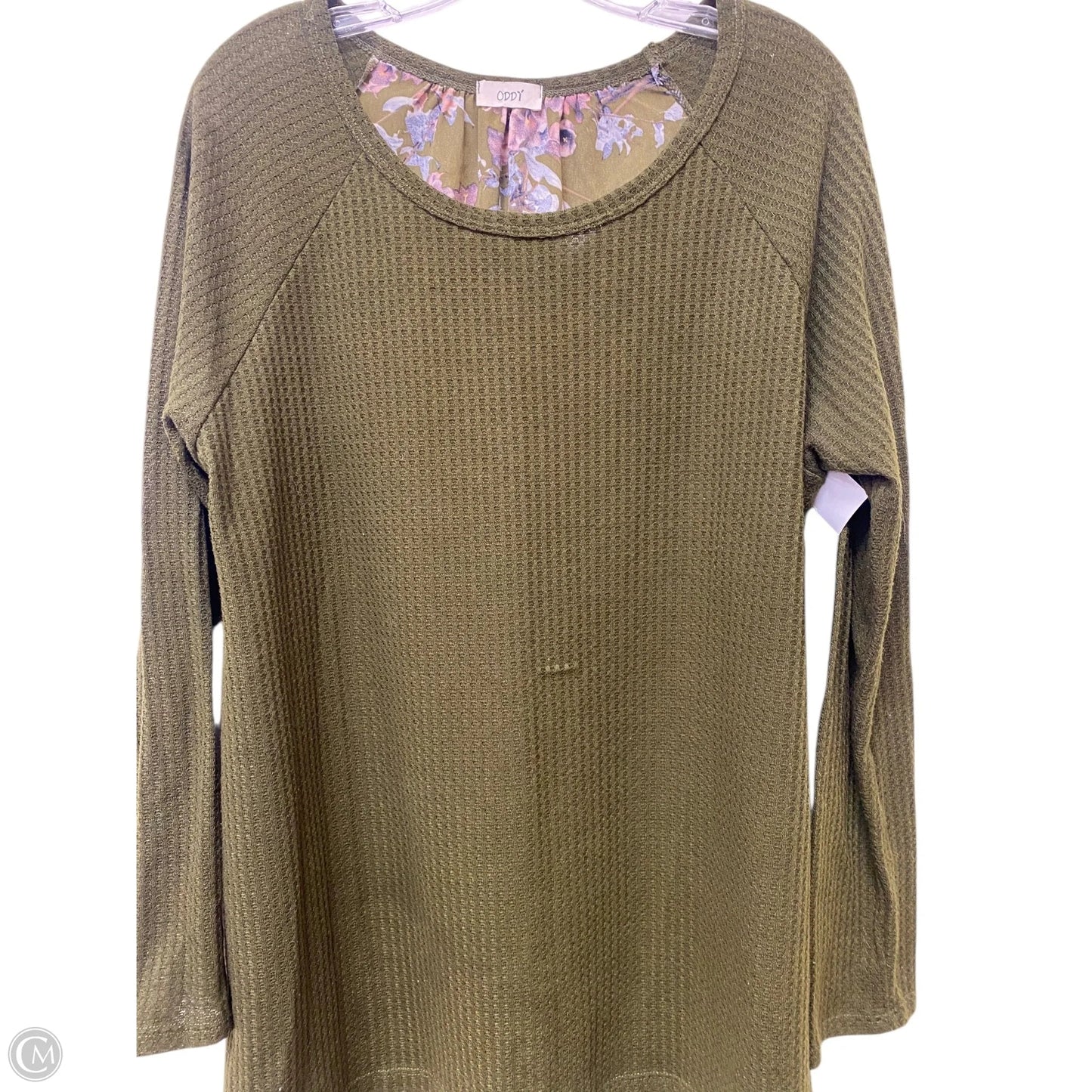 Top Long Sleeve By Oddi In Green, Size: 1x