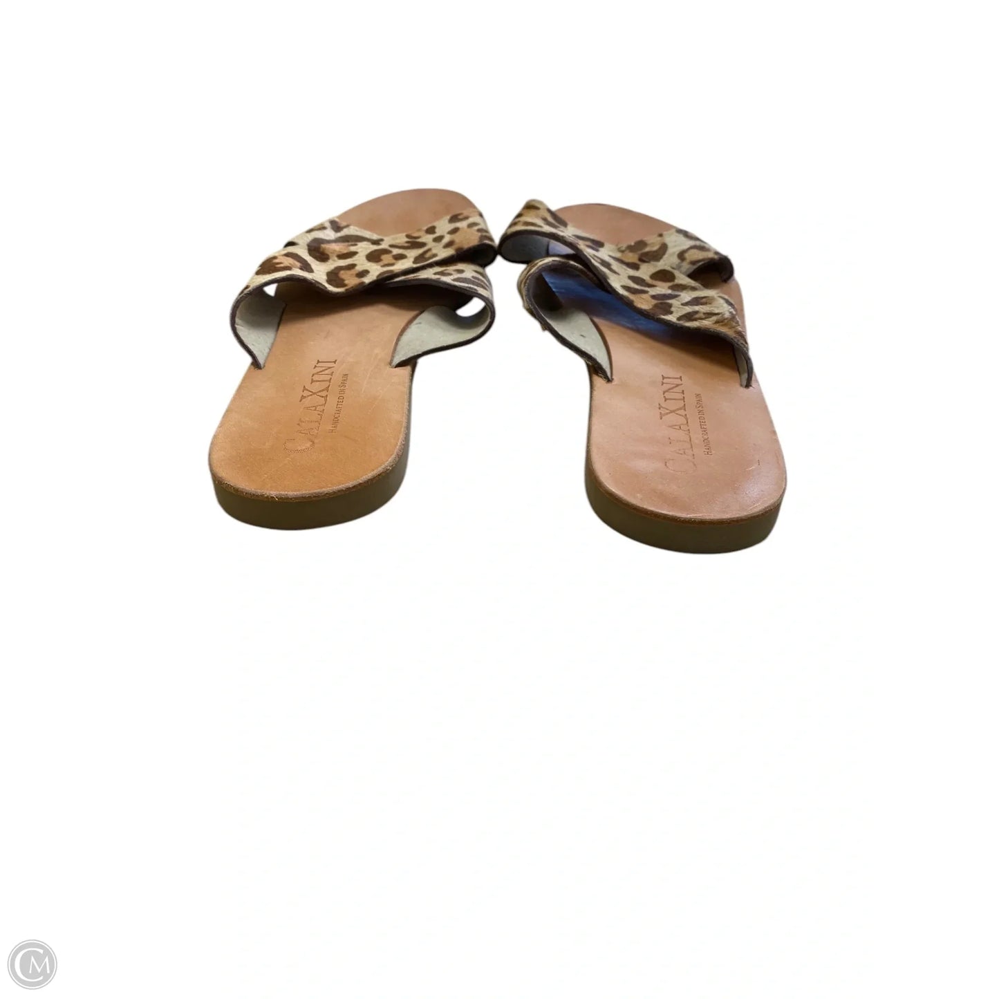 Sandals Flats By Clothes Mentor In Animal Print, Size: 6