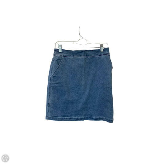 Skirt Mini & Short By Boston Proper In Blue Denim, Size: 6
