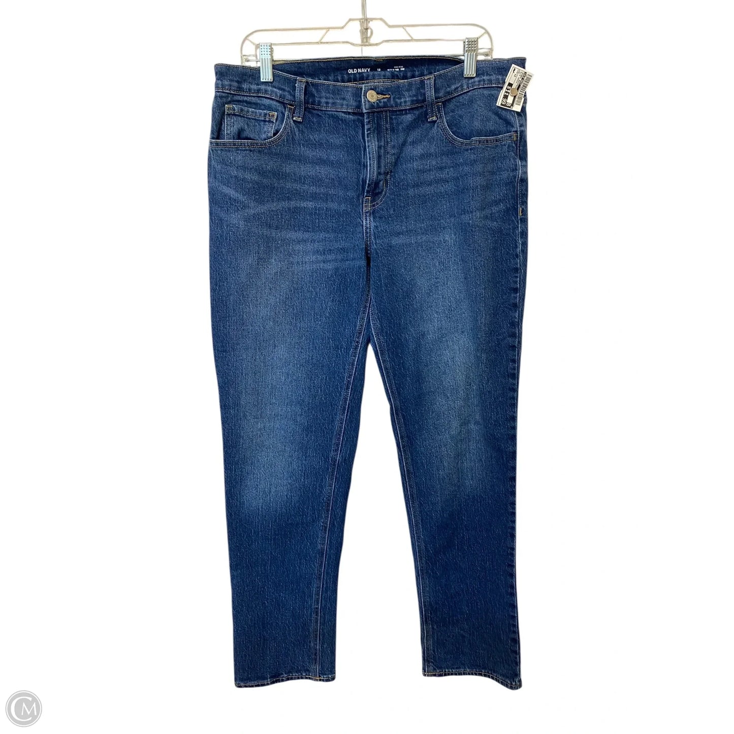 Jeans Boyfriend By Old Navy In Blue Denim, Size: 12