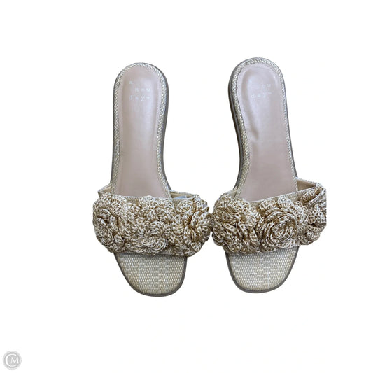Sandals Flats By A New Day In Tan, Size: 11