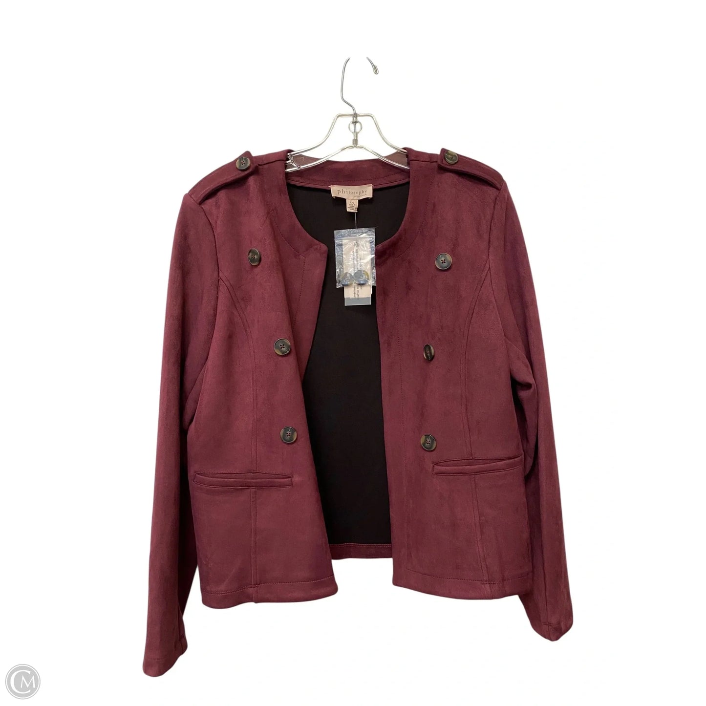 Blazer By Philosophy In Purple, Size: L