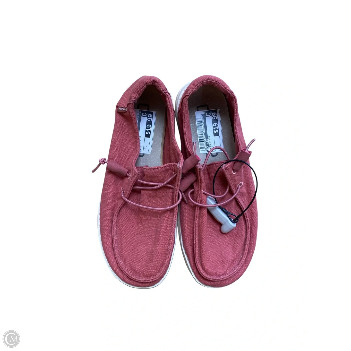 Shoes Flats By Hey Dude In Pink, Size: 7