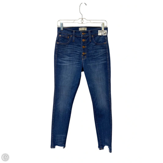 Jeans Skinny By Madewell In Blue, Size: 4