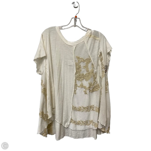 Top Short Sleeve By Free People In White, Size: S