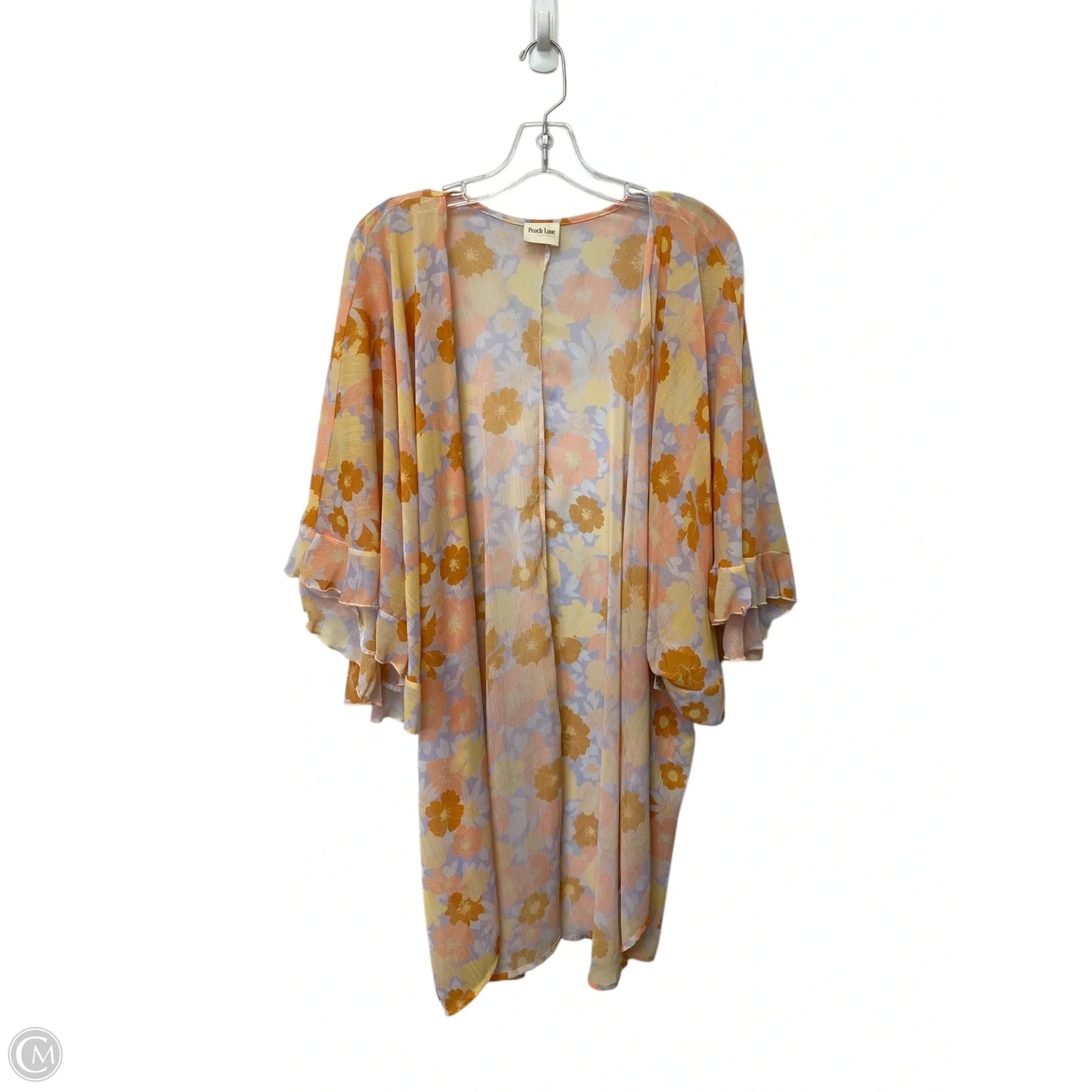 Shawl By Peach Love Cream California In Floral Print, Size: Osfm