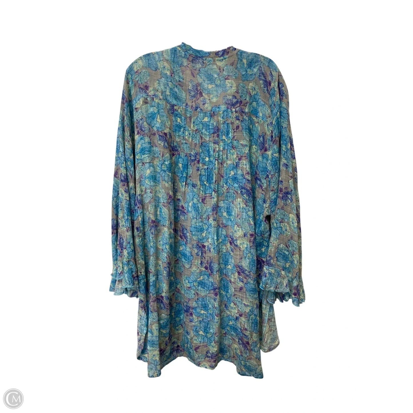 Top Long Sleeve By Free People In Blue, Size: L