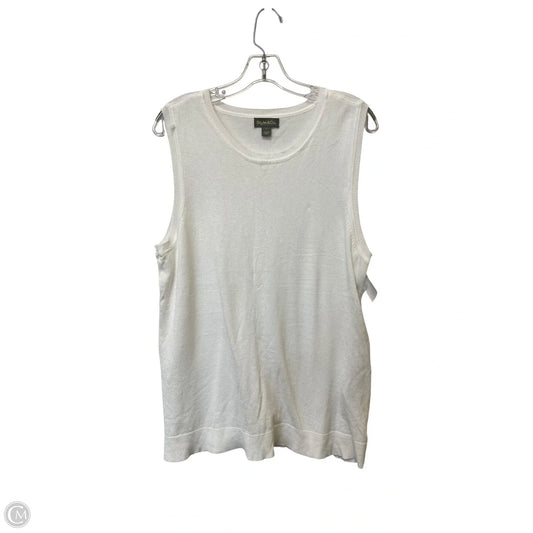 Tank Top By Style And Company In White, Size: L