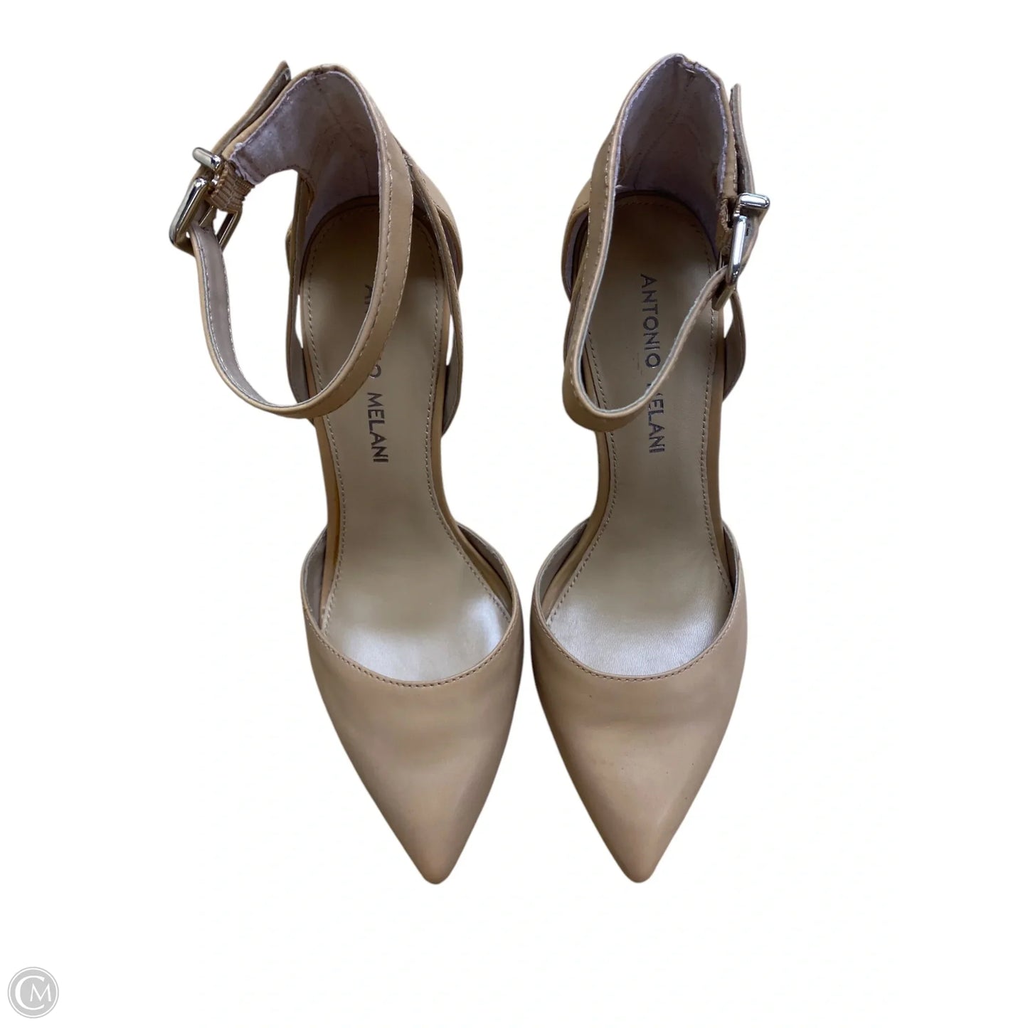 Sandals Heels Stiletto By Antonio Melani In Tan, Size: 6.5