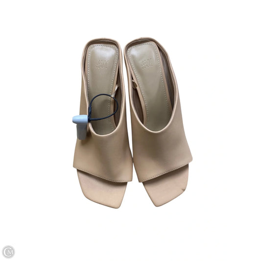 Shoes Heels Block By H&m In Beige, Size: 5