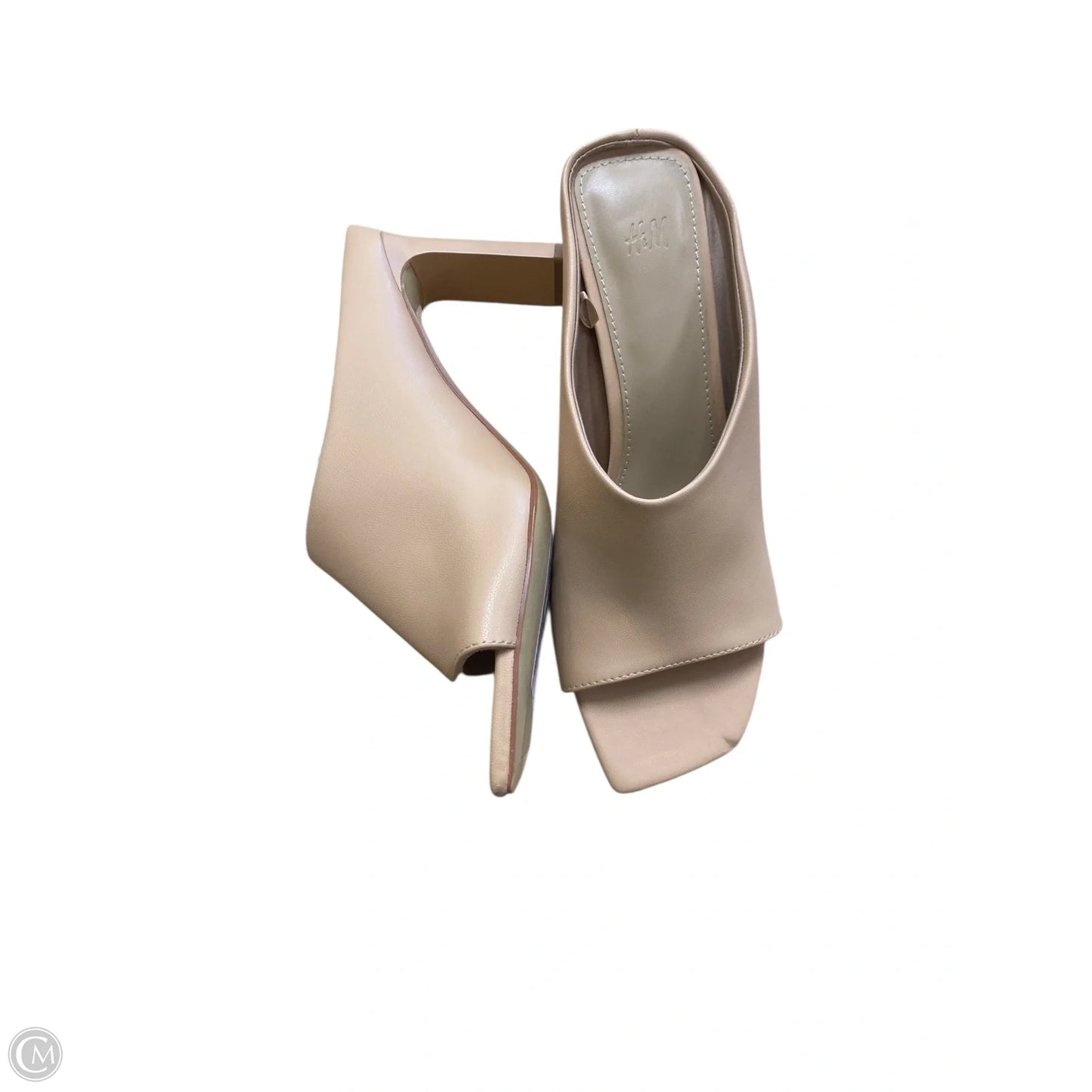 Shoes Heels Block By H&m In Beige, Size: 5