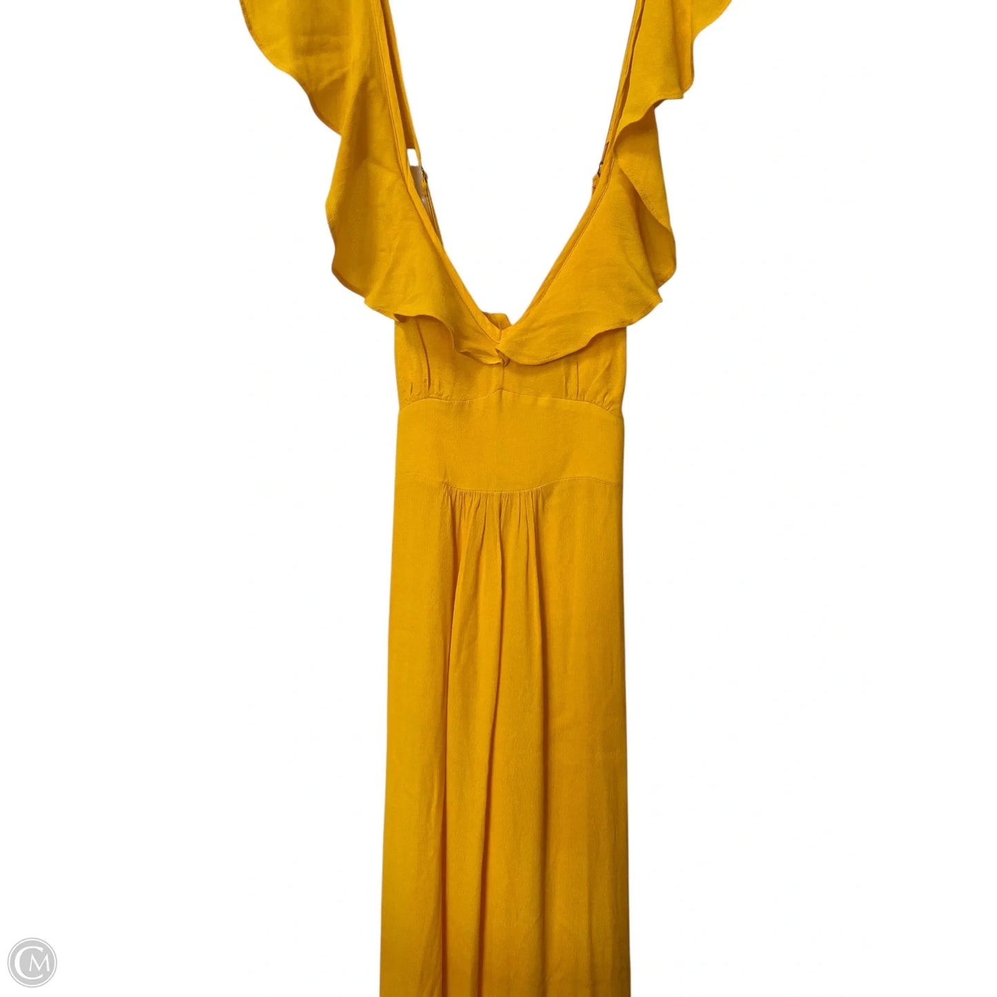 Dress Casual Maxi By Cmf In Yellow, Size: 4