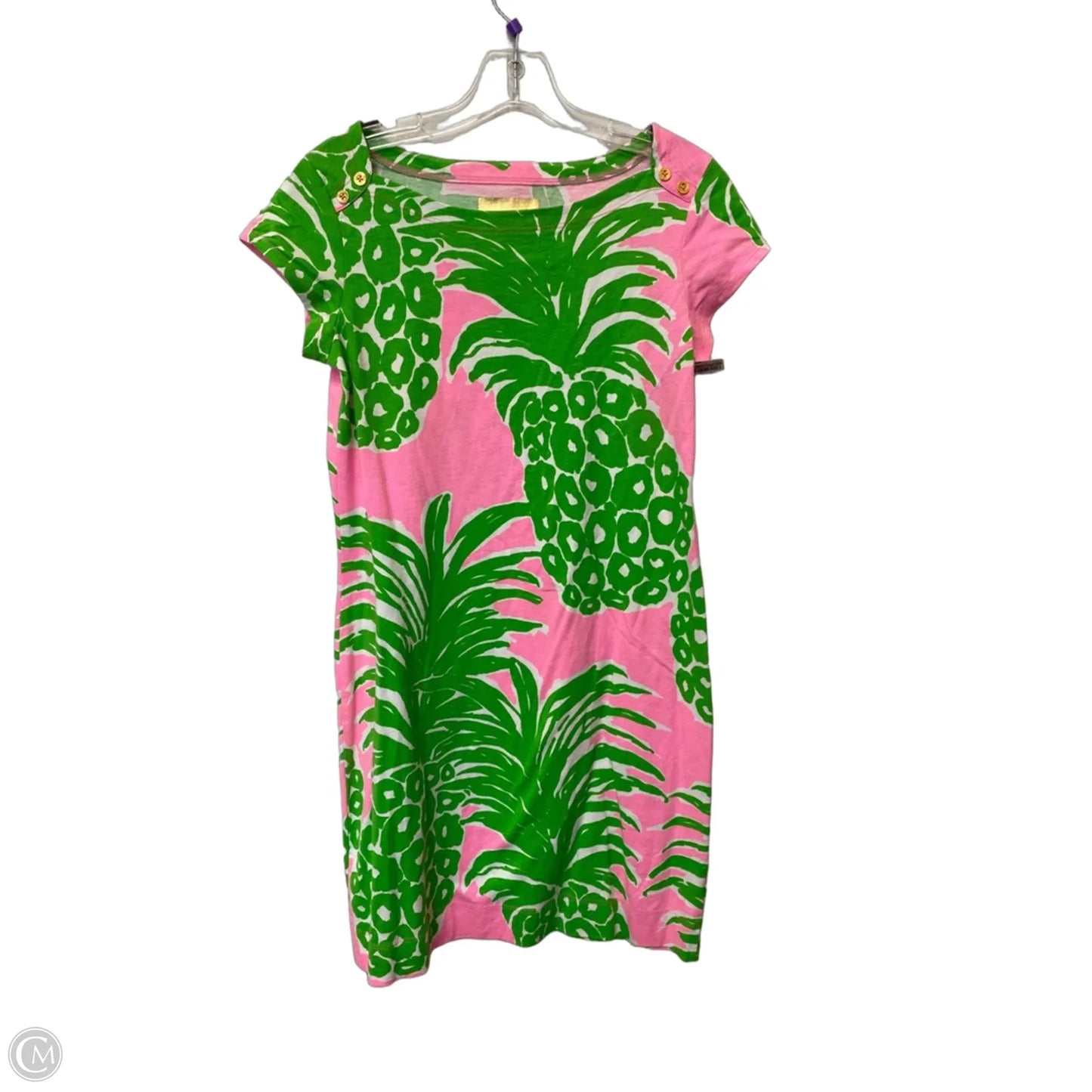 Dress Designer By Lilly Pulitzer In Green & Pink, Size: S