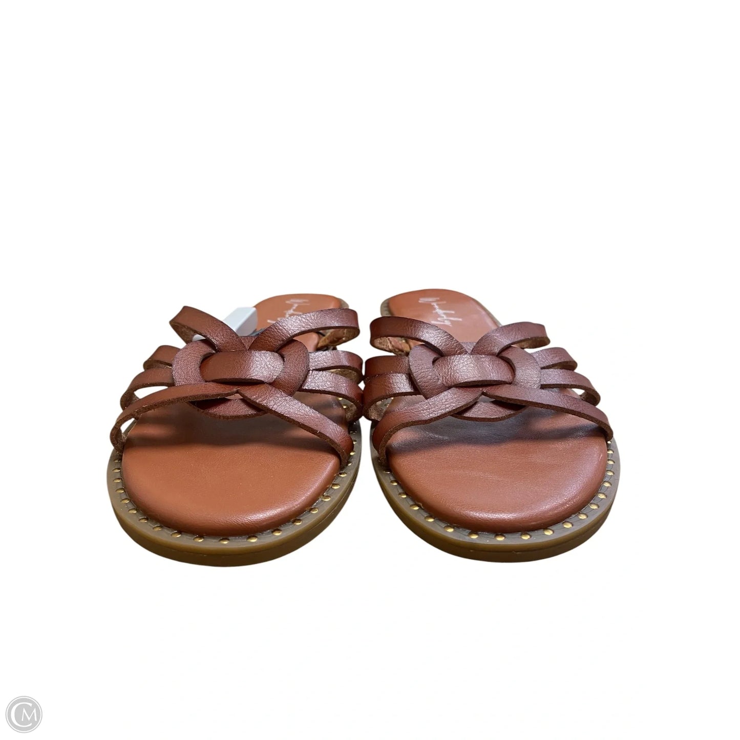 Sandals Flats By Wonderly In Brown, Size: 8