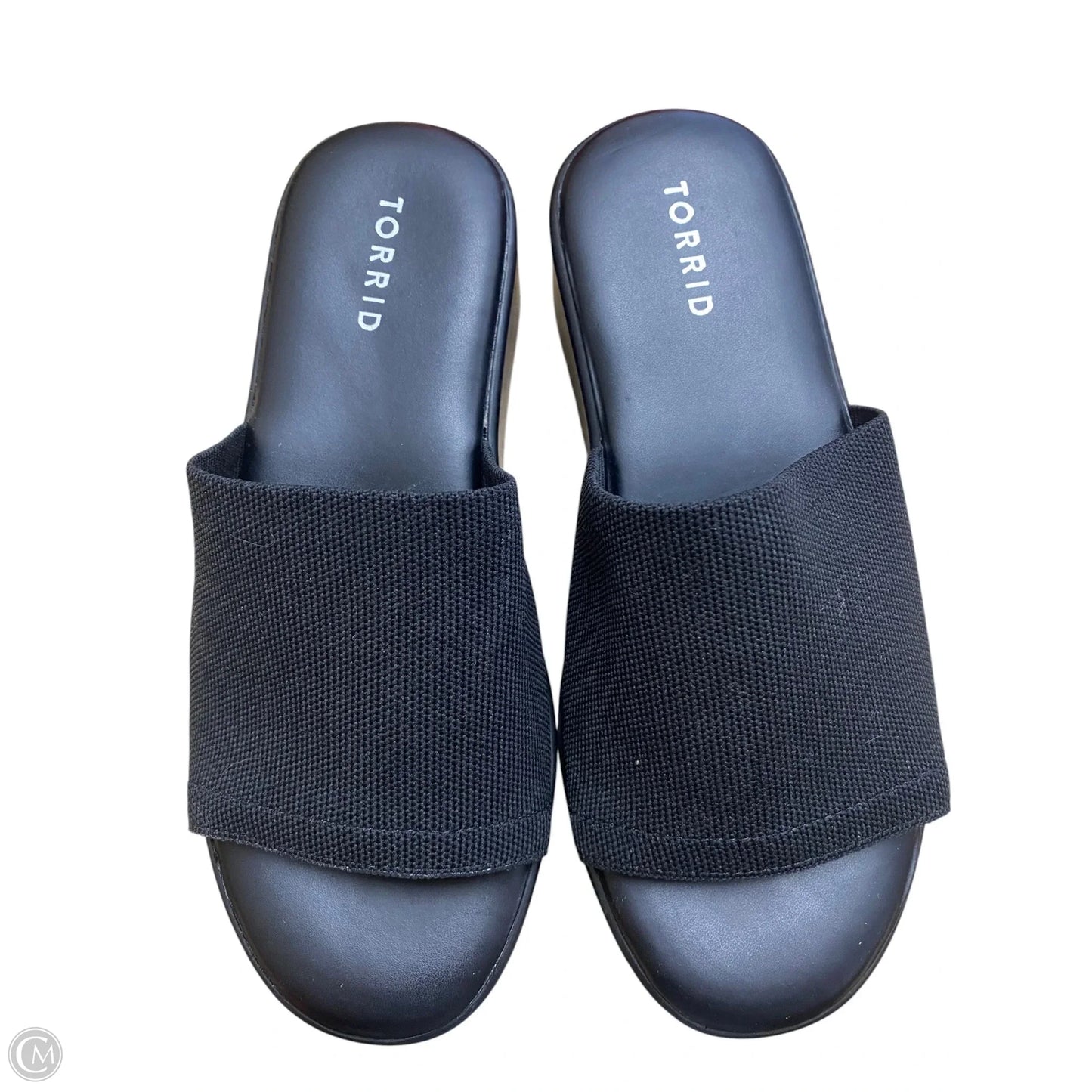 Sandals Heels Block By Torrid In Black, Size: 8