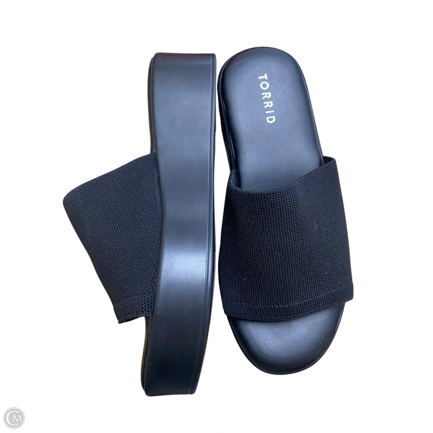 Sandals Heels Block By Torrid In Black, Size: 8