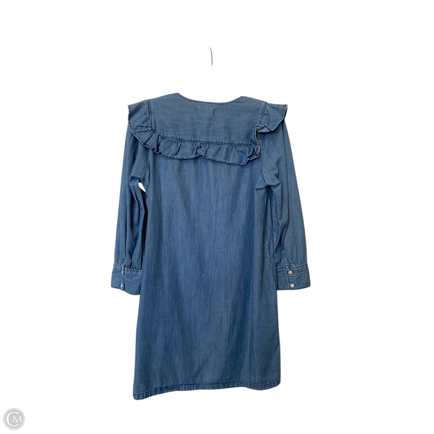 Dress Casual Midi By Madewell In Blue Denim, Size: M