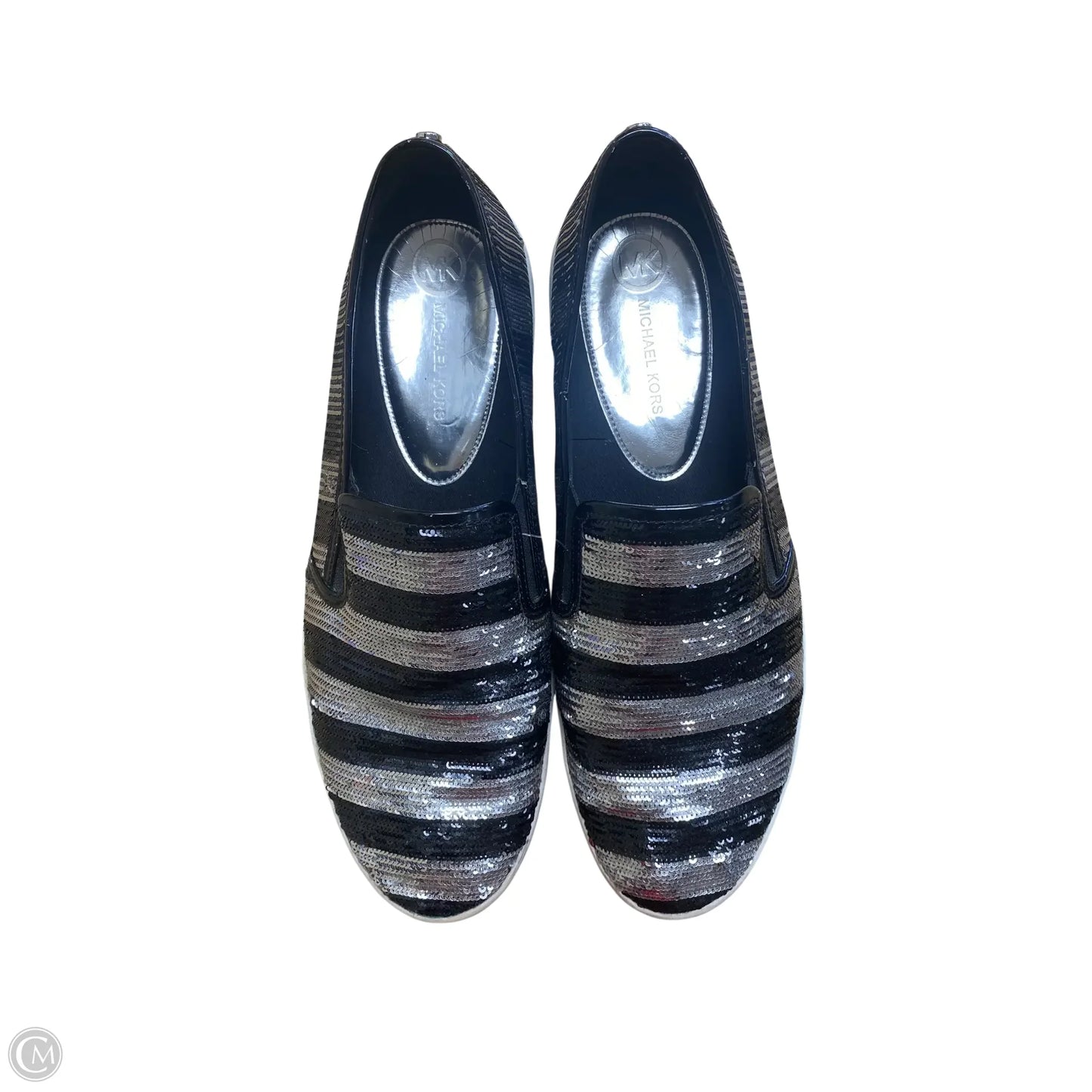 Shoes Designer By Michael Kors In Striped Pattern, Size: 11
