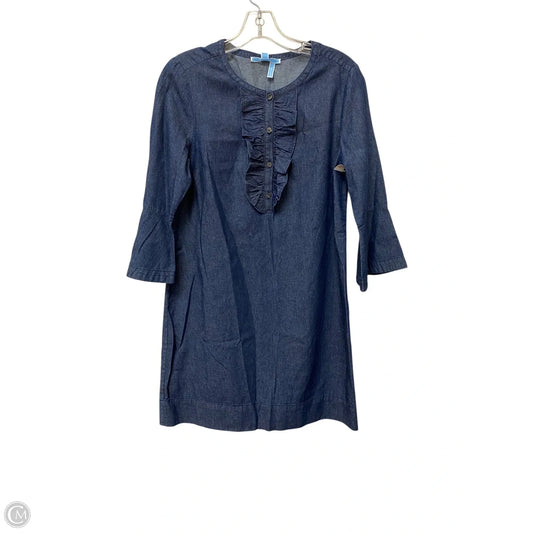 Dress Casual Midi By Draper James In Blue Denim, Size: M