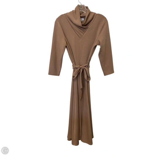 Dress Casual Maxi By Calvin Klein In Brown, Size: S