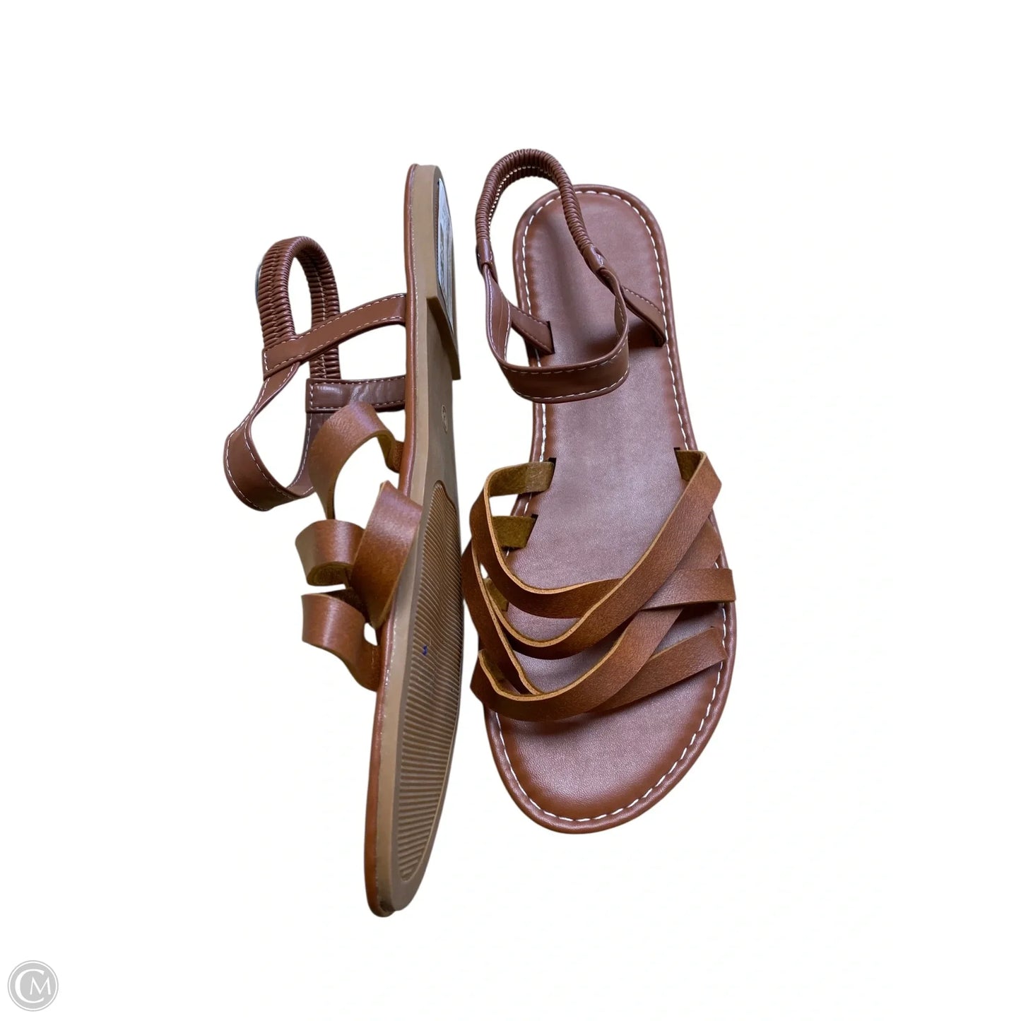Sandals Flats By Cmf In Brown, Size: 9.5