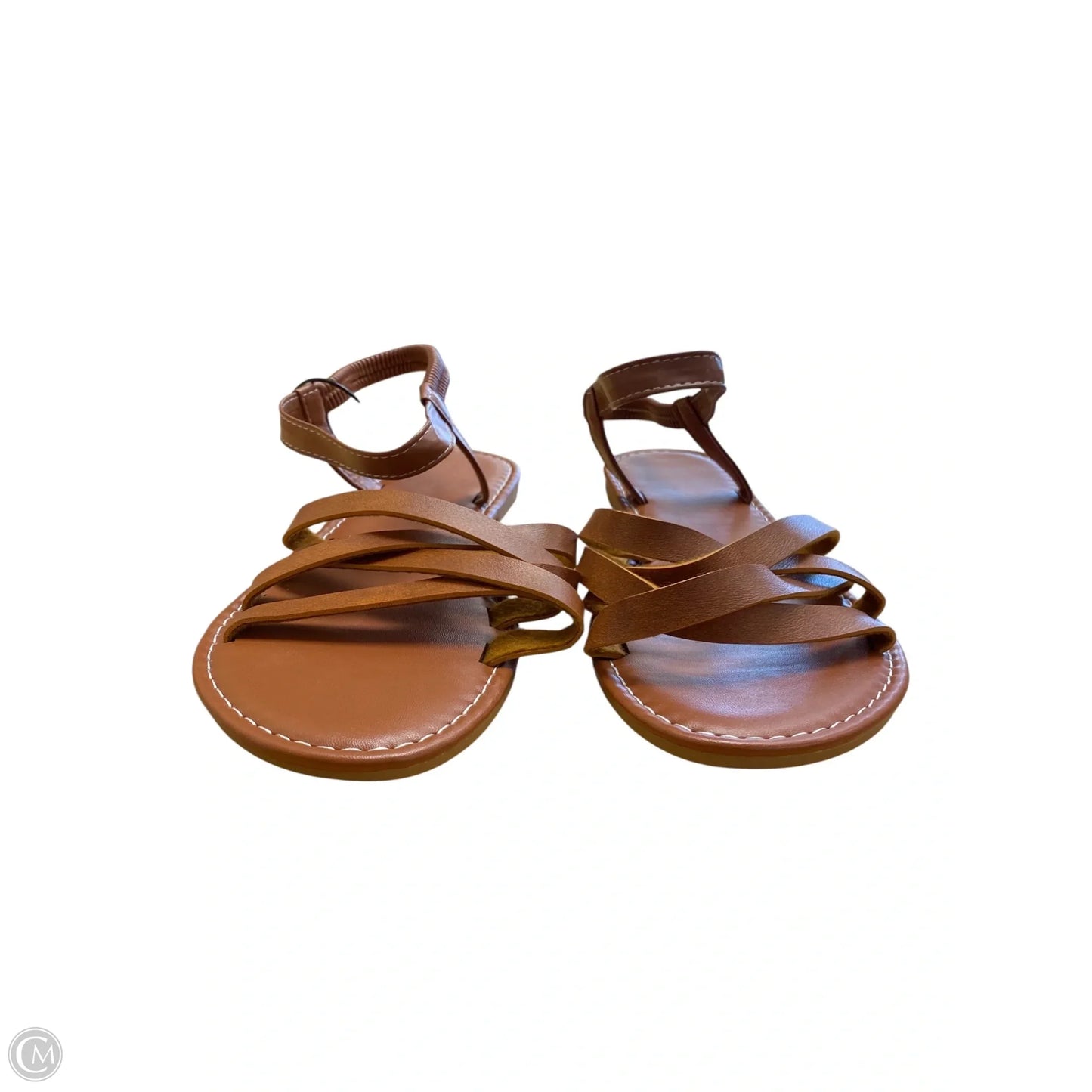 Sandals Flats By Cmf In Brown, Size: 9.5