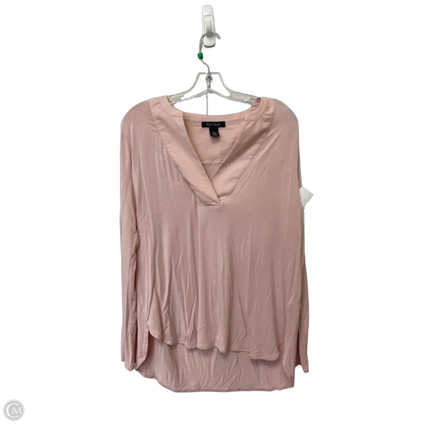 Top Long Sleeve By White House Black Market In Pink, Size: M