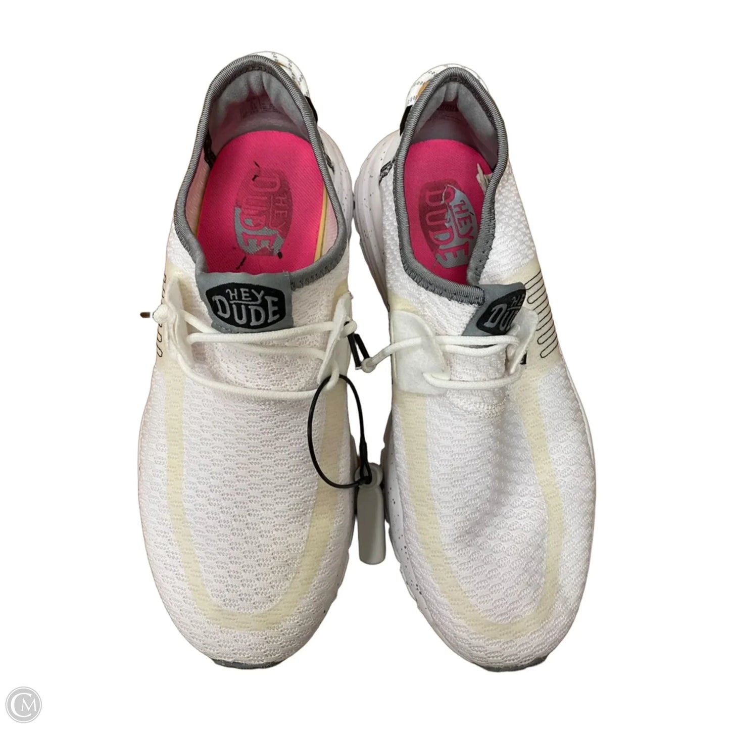 Shoes Athletic By Hey Dude In White, Size: 10