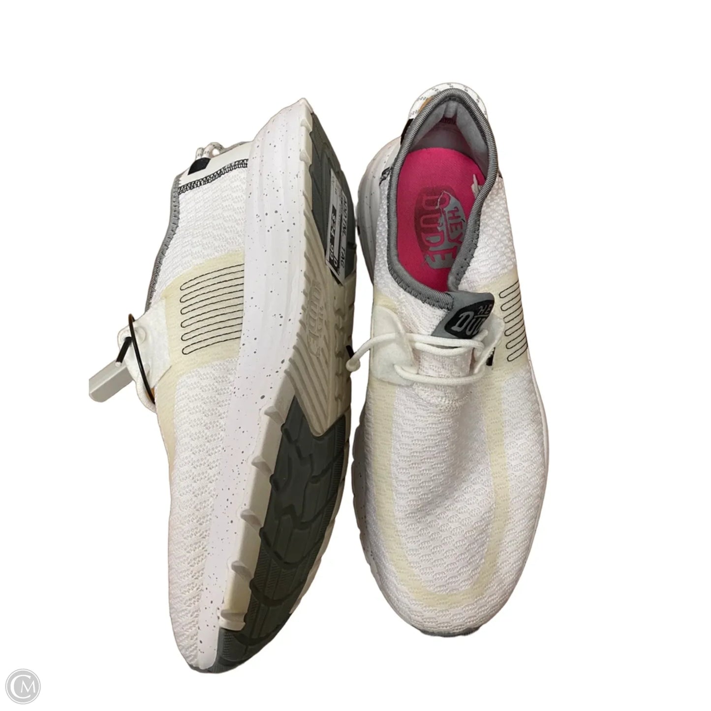 Shoes Athletic By Hey Dude In White, Size: 10