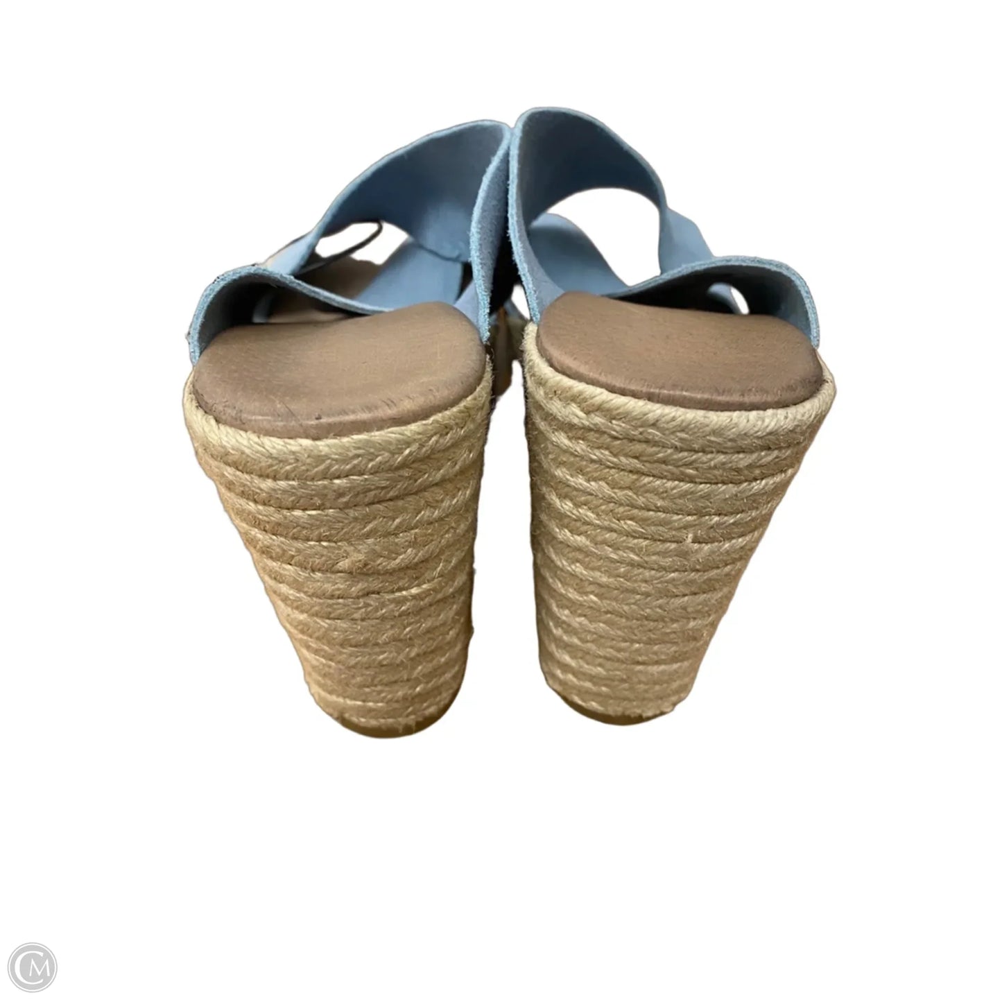 Sandals Heels Wedge By Chinese Laundry In Blue, Size: 10