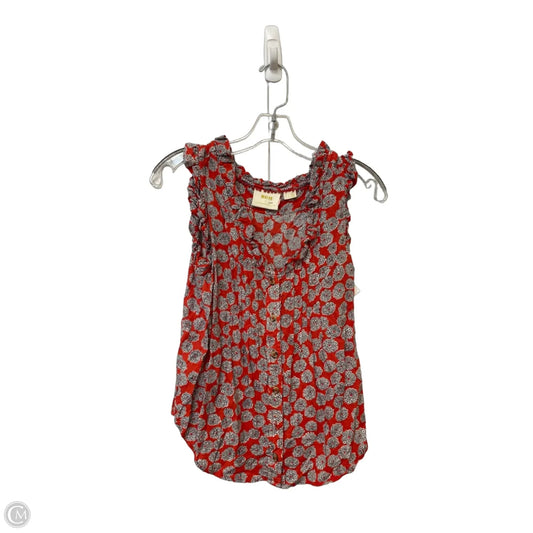 Top Sleeveless By Maeve In Red, Size: 0