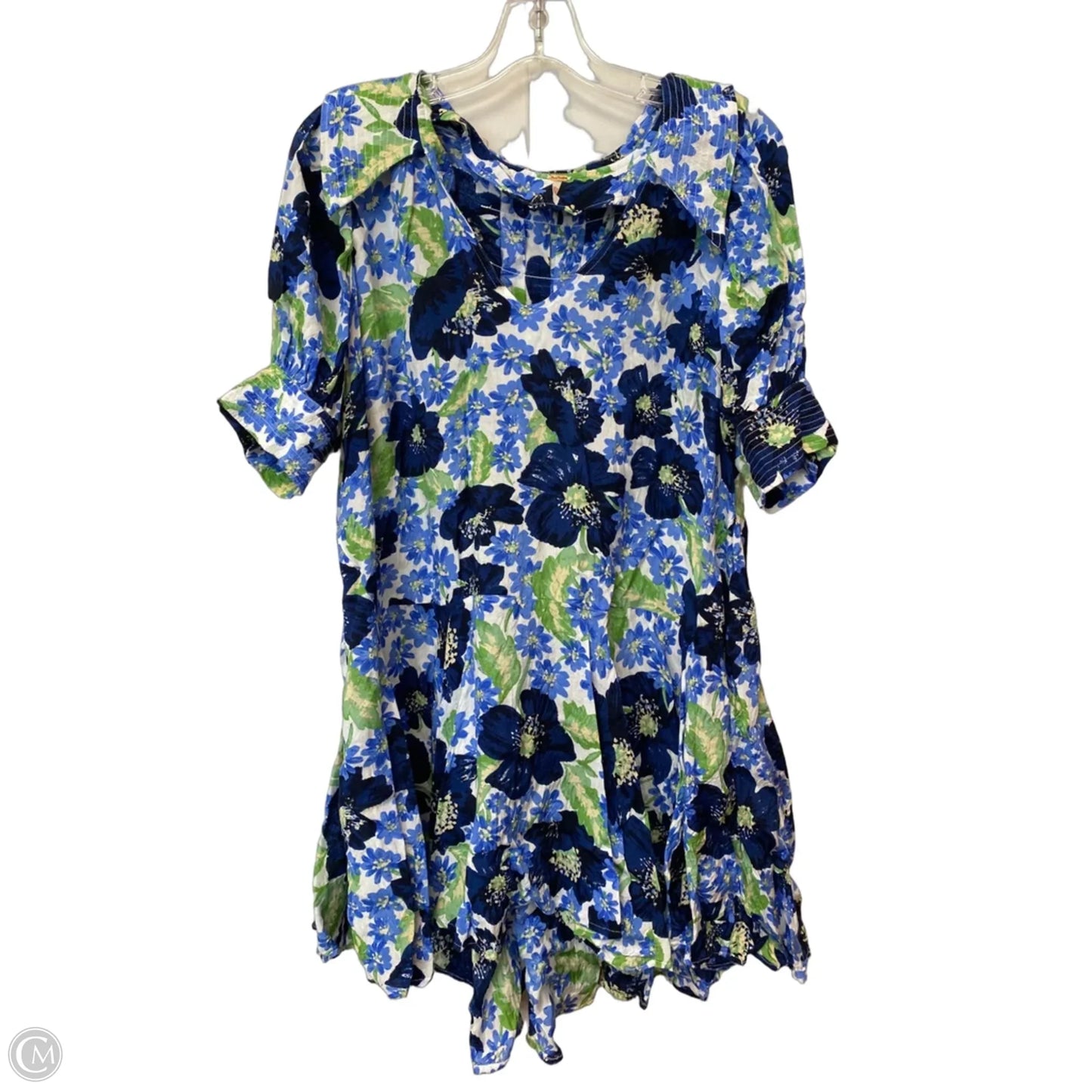 Dress Casual Short By Free People In Blue & Green, Size: M