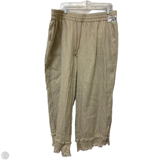 Pants Linen By John Mark In Brown, Size: 1x