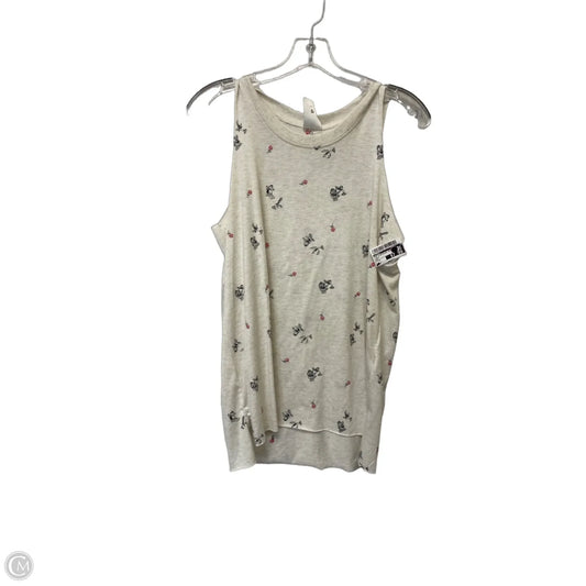 Top Sleeveless Basic By Disney In Cream, Size: S