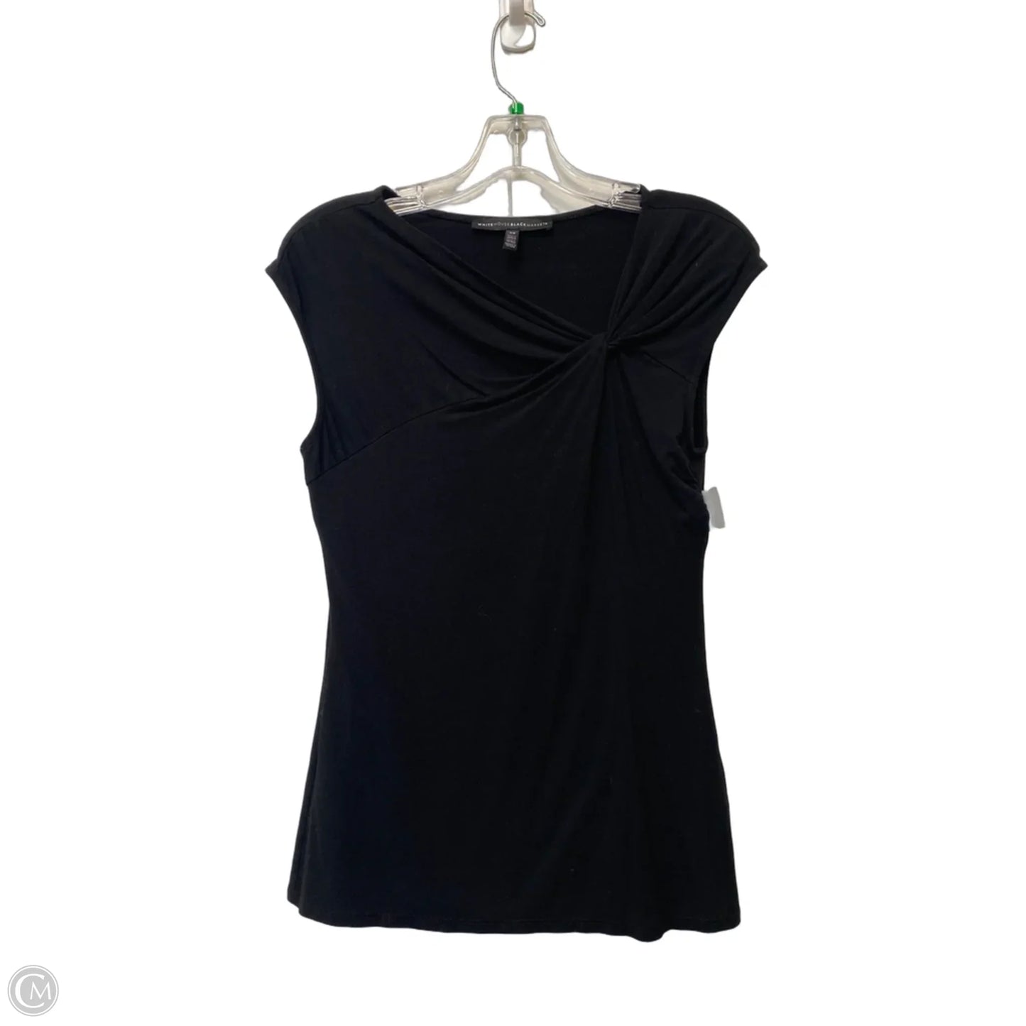 Top Short Sleeve By White House Black Market In Black, Size: Xs