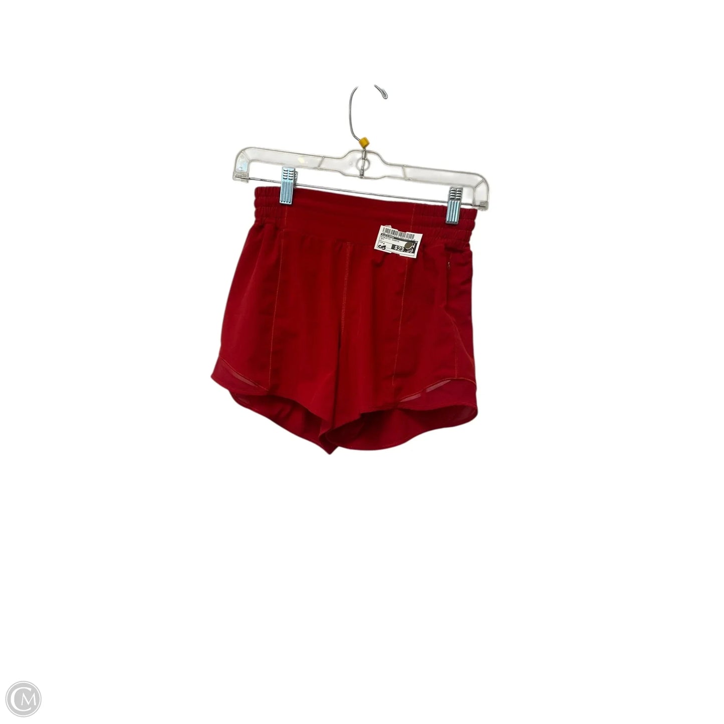 Athletic Shorts By Lululemon In Red, Size: 4