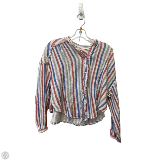 Top Long Sleeve By We The Free In Striped Pattern, Size: S