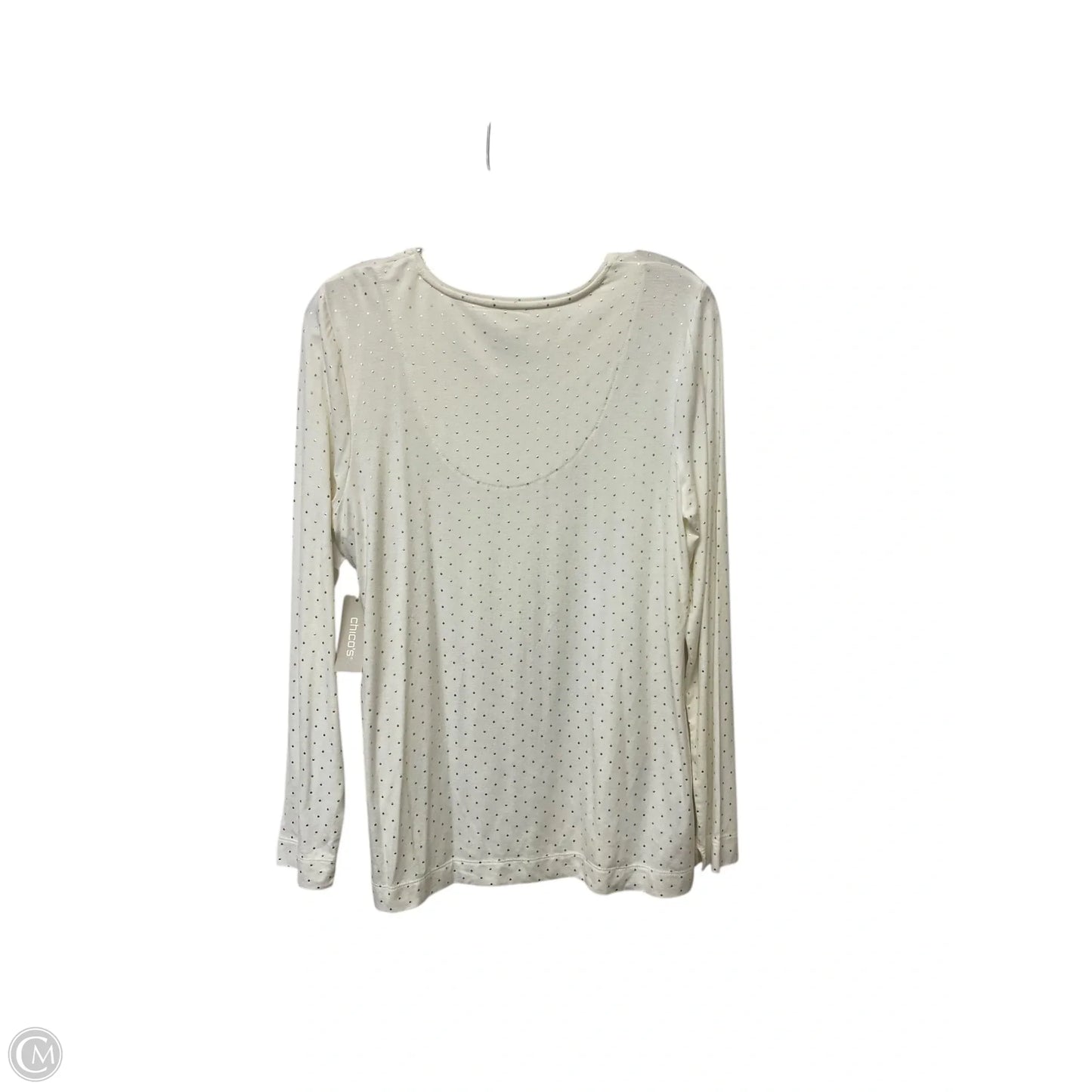 Top Long Sleeve By Chicos In White, Size: 8