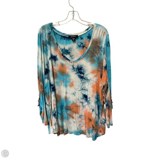 Top 3/4 Sleeve Basic By Karen Kane In Multi-colored, Size: 3x
