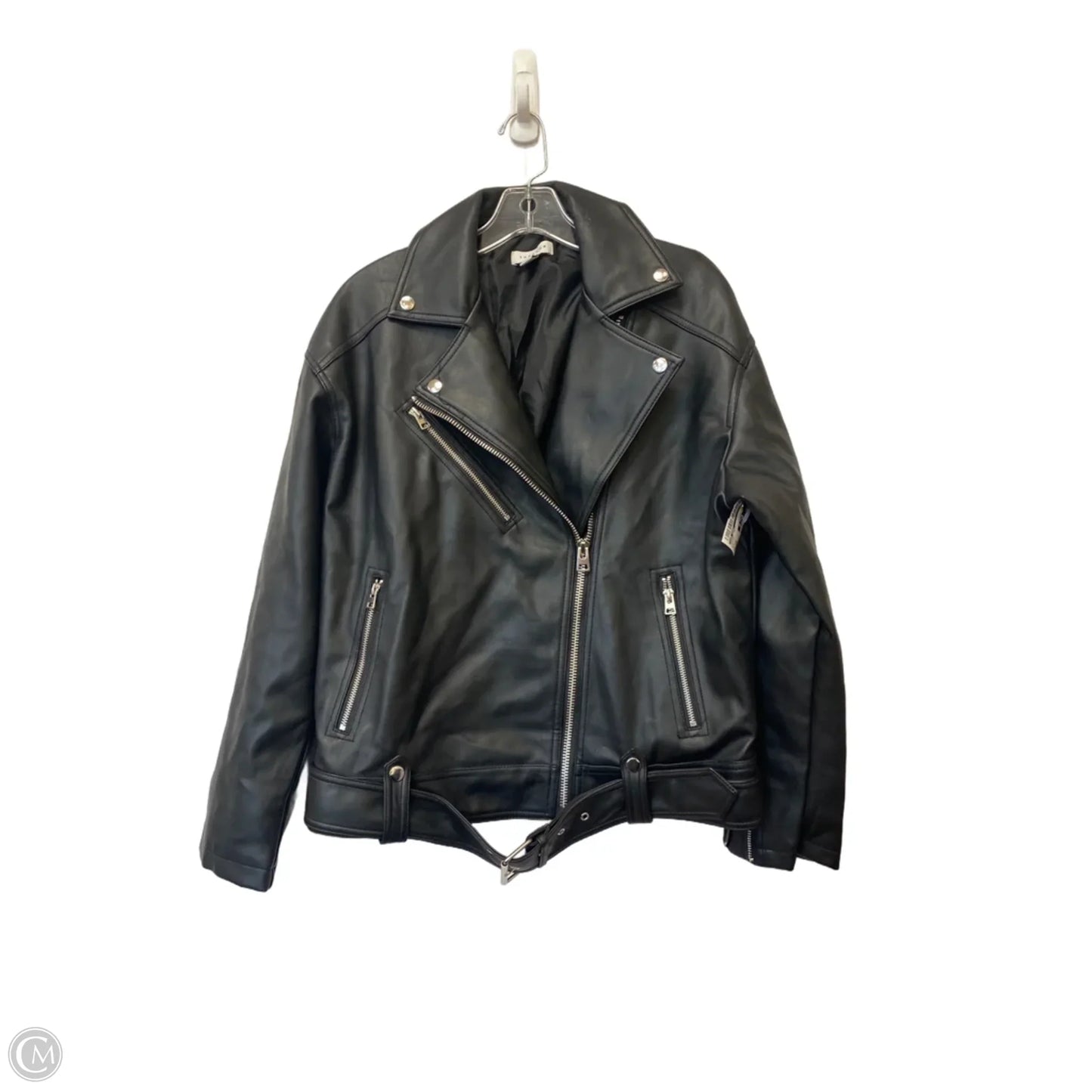 Jacket Moto By Top Shop In Black, Size: 4