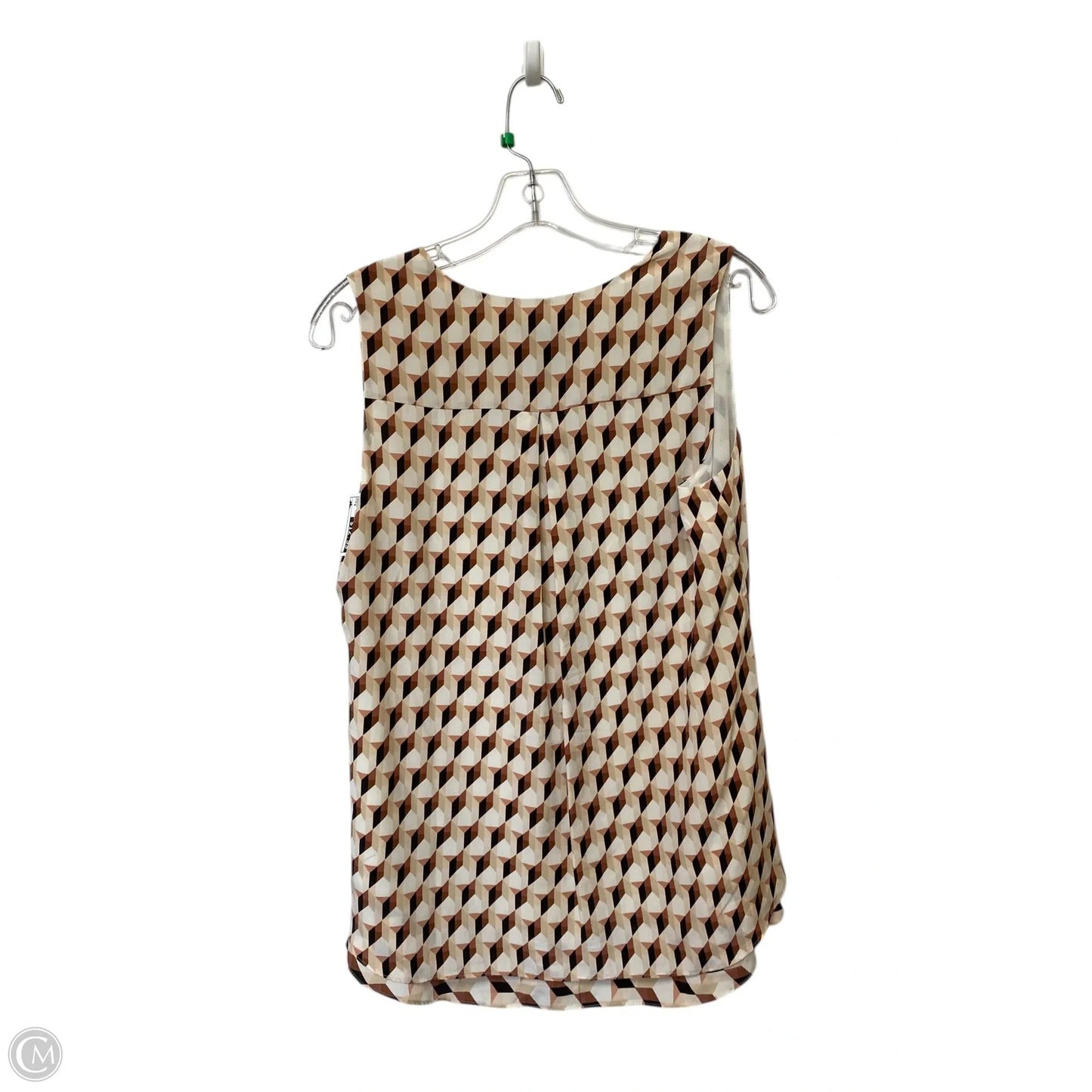 Top Sleeveless By White House Black Market In Geometric Pattern, Size: S