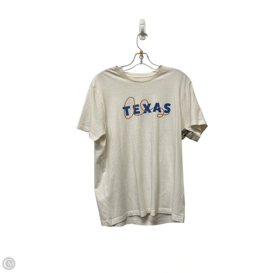 Top Short Sleeve Basic By Madewell In Cream, Size: S