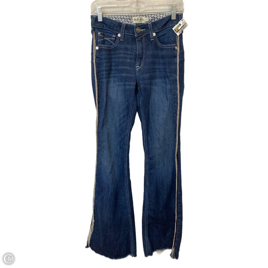 Jeans Boot Cut By Ariat In Blue Denim, Size: 26