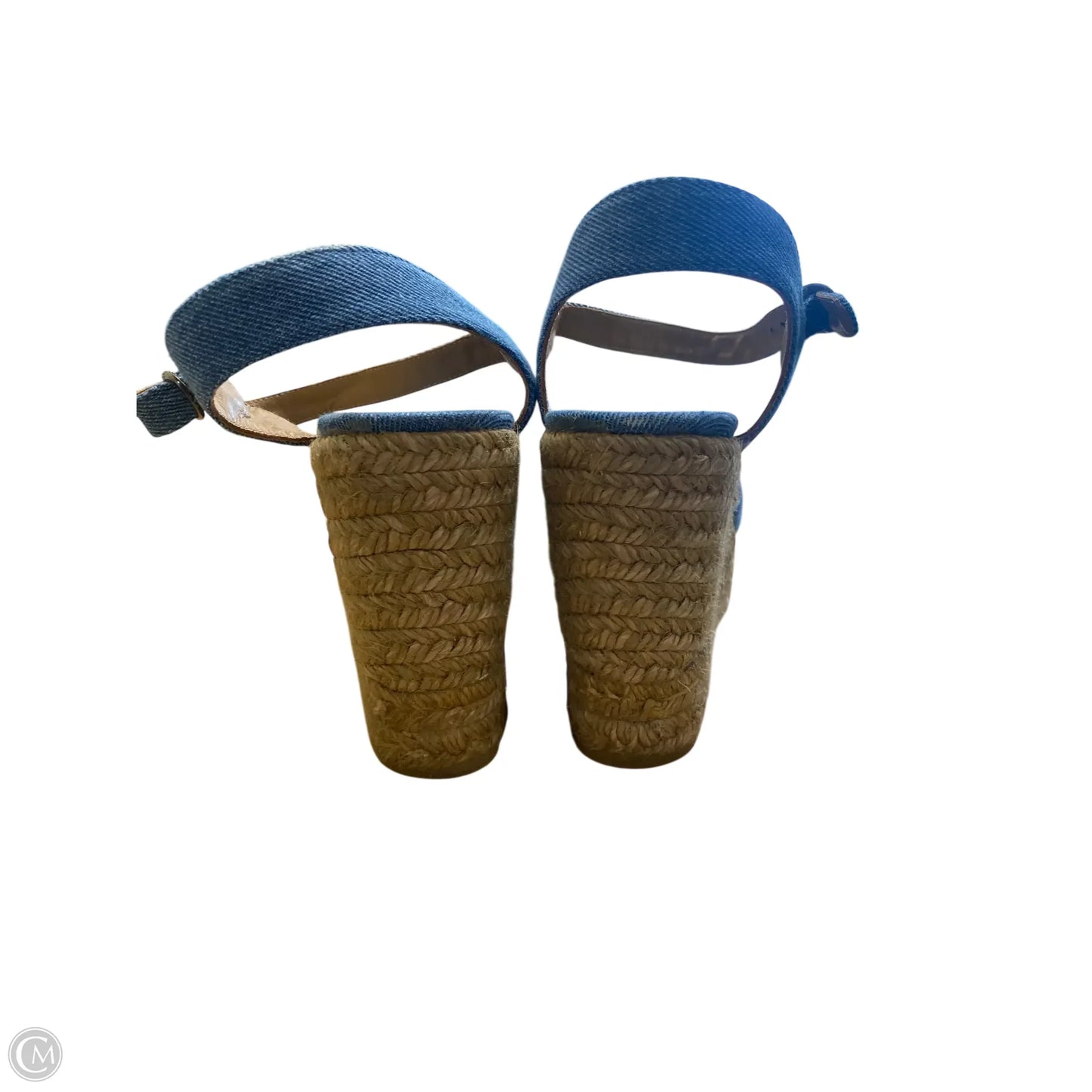 Shoes Heels Wedge By Clothes Mentor In Blue, Size: 10
