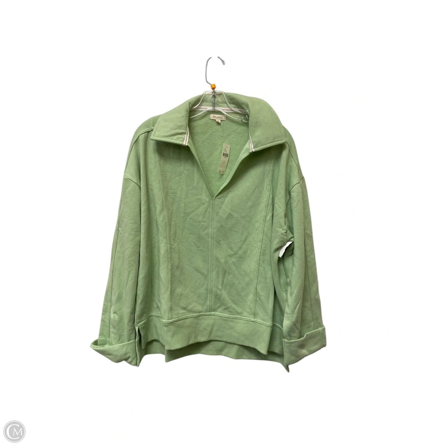Sweatshirt Collar By Pilcro In Green, Size: M