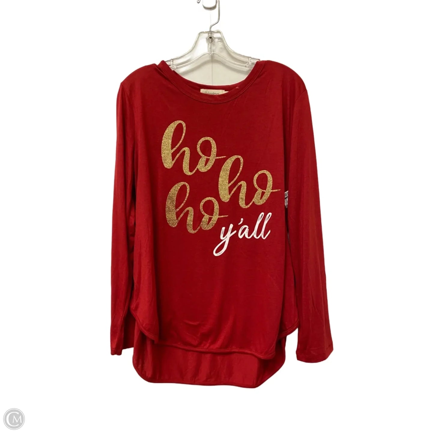 Top Long Sleeve By Clothes Mentor In Red, Size: Xl