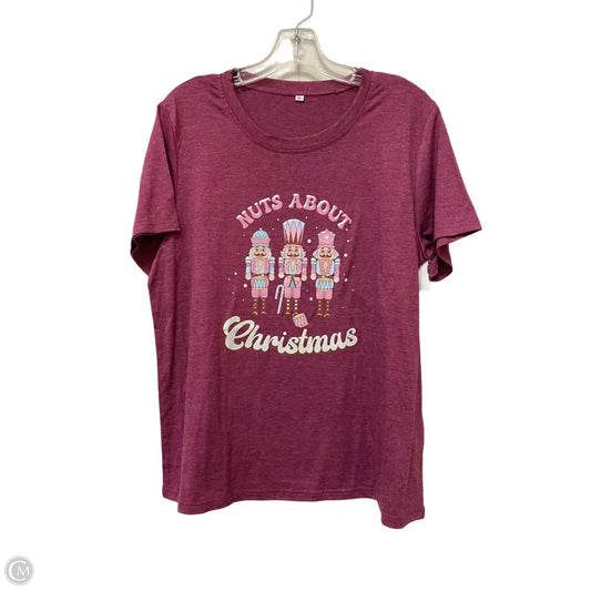 Top Short Sleeve By Clothes Mentor In Red, Size: Xl