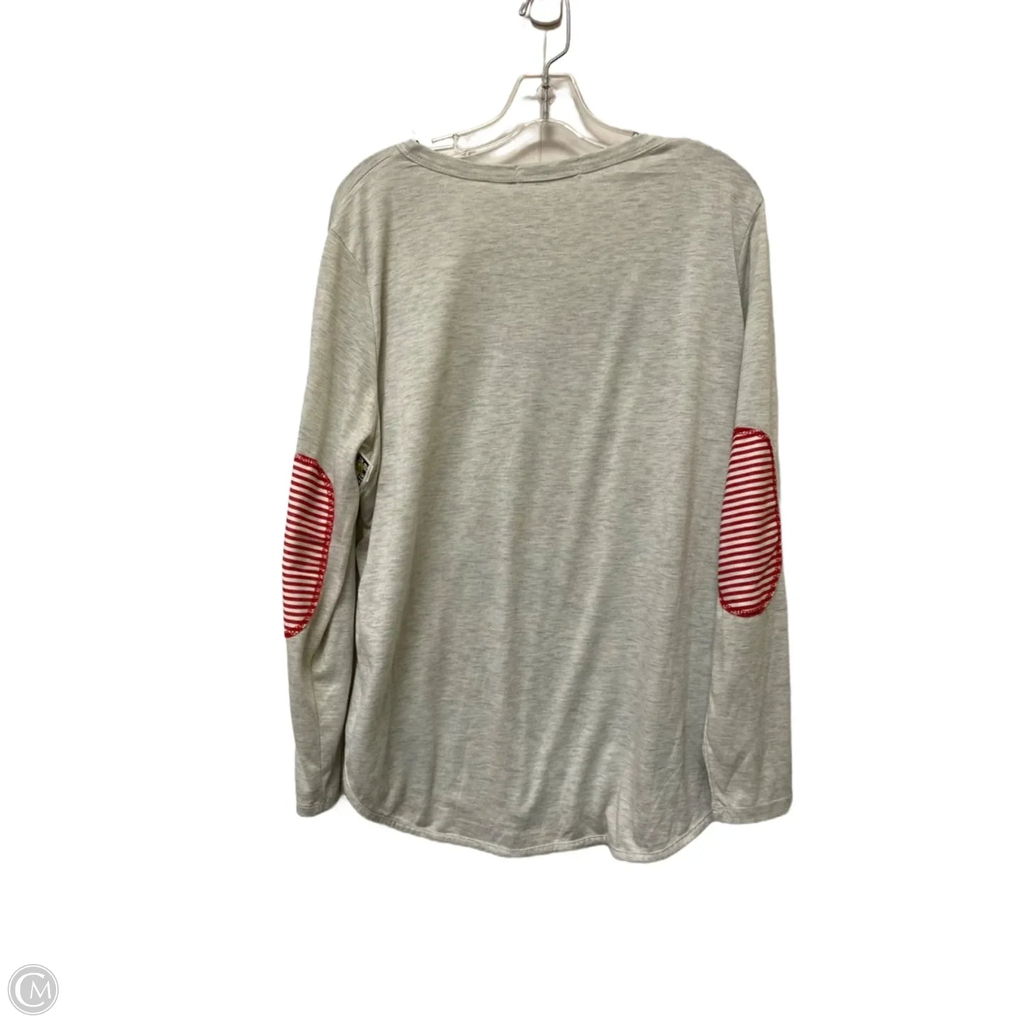 Top Long Sleeve By Clothes Mentor In Grey, Size: Xl