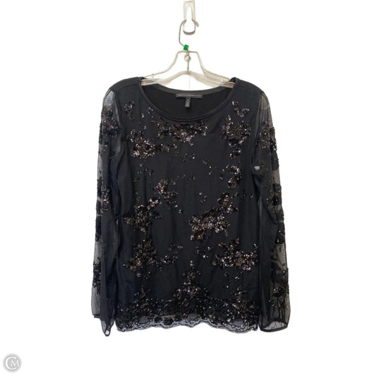 Top Long Sleeve By White House Black Market In Black, Size: M