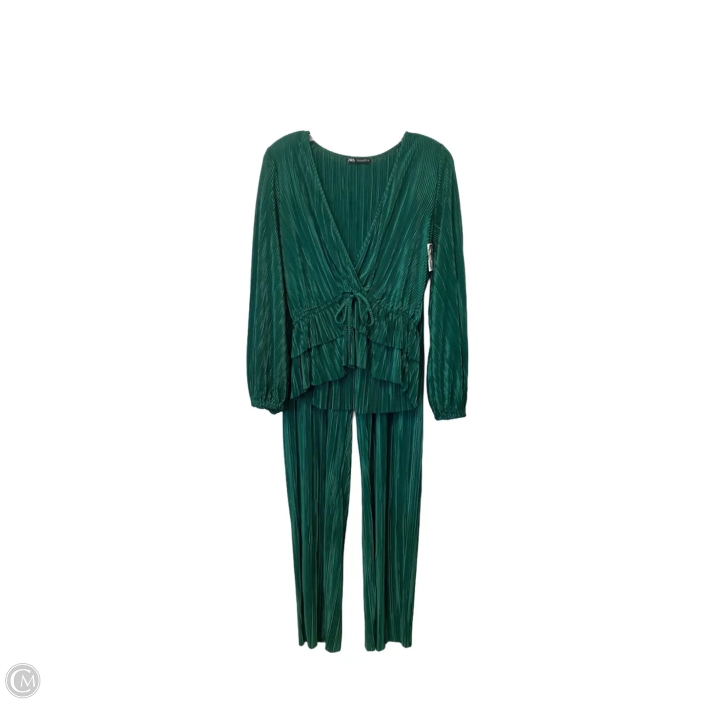 Pants Set 2pc By Zara In Green, Size: S